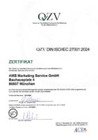 DIN EN ISO 9001 Zertifikat – Klicken zum Vergrößern DIN EN ISO 9001 Zertifikat